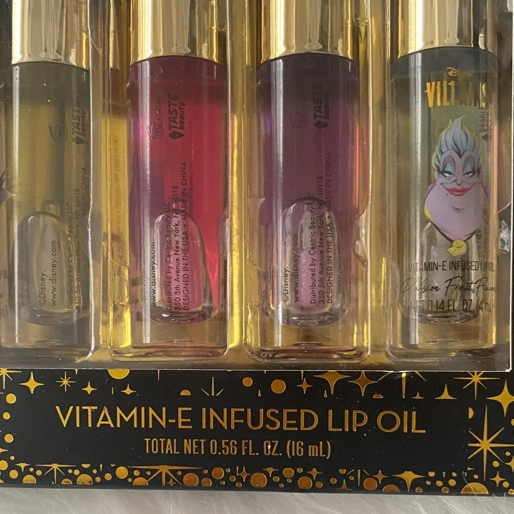 Disney Villains Vitamin-E Lip Oil Set - NIB